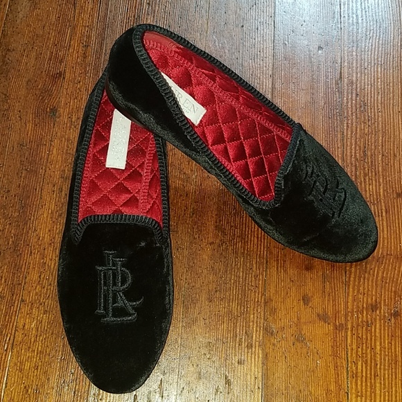 Ralph Lauren Coleena Velvet Loafers 